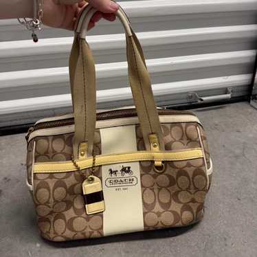 バッグ Vintage Coach Suede Mini Boston Bag Coach vintage mini boston - Gem