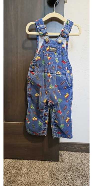 ビンテージ Oshkosh Baby B'gosh クマ柄デニムオーバーオール ビンテージ Oshkosh Baby B'gosh クマ柄デニムオーバーオール