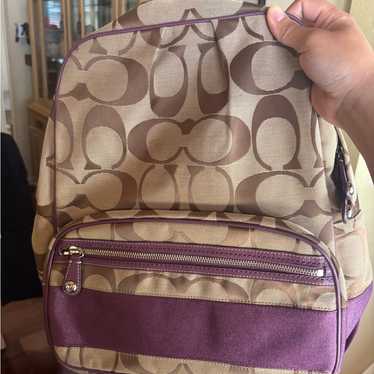 ◎Rare◎ COACH Nubuck BackPack Purple Coach | Bags | Coach Plum Purple Charlie Pebbled Leather