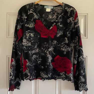 American Vintage Women's Blouse - Multi/Black - S 