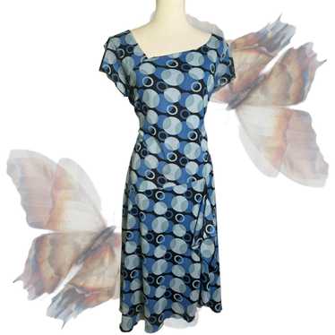 Vintage Women's Dress - Blue/Black - XL – Y2K Micr