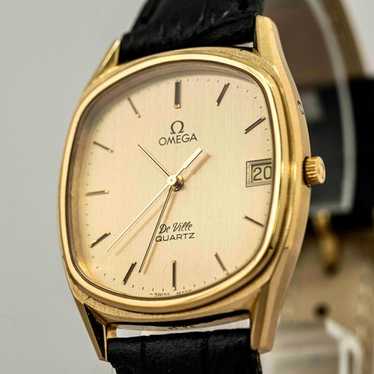 ジャンク OMEGA De Ville オメガ デビル cal.1332 New Batt Vintage Omega DeVille Qz Cal.1332 Oval 32mm Roman