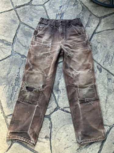 Distressed! carhartt double knee - Gem
