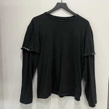 新品　ALLSAINTS シャツ　xs Underground Oversized Crew Neck T-Shirt WHITE/LEOPARD