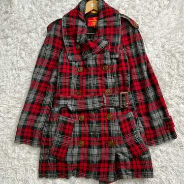 ヴィヴィアンウエストウッド レッドレーベル ダブル コート アシメ オーブ M Vivienne Westwood red label 美品 Red Label ヴィヴィアン