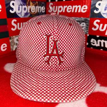 帽子 Supreme llic Plaid S Logo New Era Supreme Metallic Plaid S Logo New Era (SS23) - $50