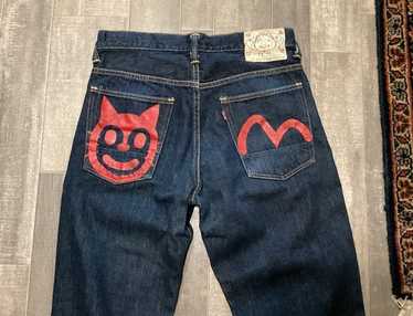 yamane industries ジーンズ　デニム　no.1 evisu EVISU Yamane Denim Jeans Pants Cotton Indigo Blue Lot.1926