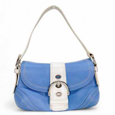 ※使用感有※COACH 青 レザー ワンショルダー ソーホー F10909 楽天市場】【バッグ】COACH コーチ ソーホー レザー ワン