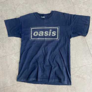 oasis 90年代ビンテージTシャツ 紺色Sサイズ 90's OASIS LOGO / S/S TEE｜Tシャツ専門のビンテージショップ