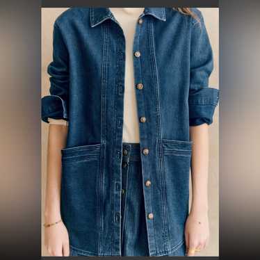 SÉZANE デニムジャケット サイズ34 ブルー 青 インディゴ Sezane denim jacket - Gem