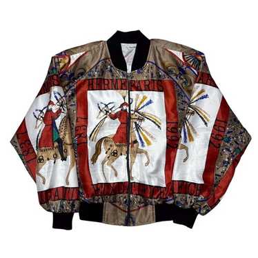 【大人気！】HERMES Bombers imprime ジャケット Hermes B/W 