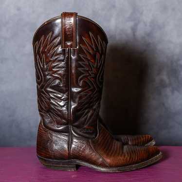 靴 Sancho Brown Leather Western Boots Spain Sancho Abarca Boots