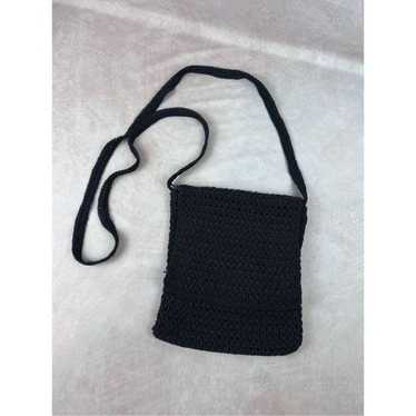 Vintage 90s Y2K Xhilaration Black Mesh Crossbody B