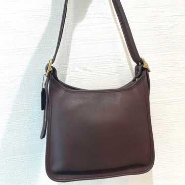 バッグ old coach leather shoulder bag vintage Vintage Usa Made Old Coach Leather Shoulder Bag Bucket Auth