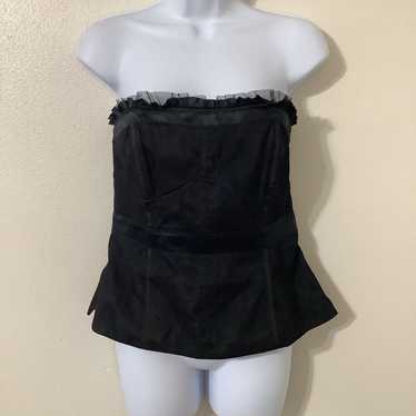 WHBM Vintage Y2K Black Whimsigoth Gothic Vamp Mesh
