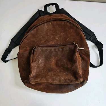 【USA製】Eastpak Backpack Suede Bottom Eastpak USA Made Navy Blue Suede Bottom Daypack Book Bag