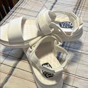 【関税&送料込】HEY DUDE Sandals White Women's Hey Dude Wendy Brushed | Super Shoes