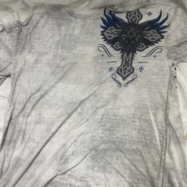 Archaic By Affliction グランジ お兄系 Y2Kサーマル長袖 英字 ロンt 00s パンク y2k 平成 ギャル お兄系 グランジ v系