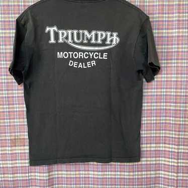 トップス 90s TRIUMPH vintage tee Triumph Vintage Gray Short Sleeve T-Shirt - CycleServe Store