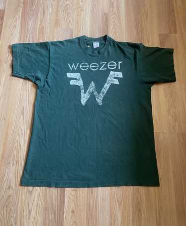 90s weezer/ROCK MUSICネイビー Tシャツ L Rock Music - Weezer
