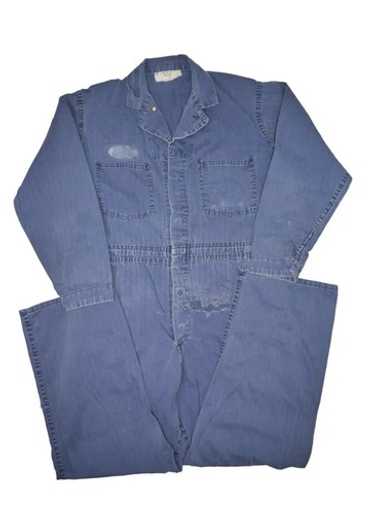 70’s Vintage UNIVERSAL OVERALL:44 古着 70s USA製 Universal Overall Stone Cutter 濃紺 デニム