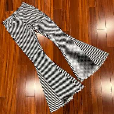 70s striped bell bottom pants - Gem