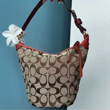 バッグ vintage coach Soho Hobo hand bag Plam Coach hampton soho hobo - Gem
