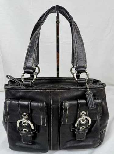 バッグ COACH SOHO LEATHER POCKET TOTE BAG y2k COACH SOHO LEATHER POCKET TOTE BAG y2k
