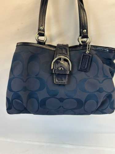 バッグ COACH soho signature Hand bag Blue Powder Blue Coach Soho Leather Flap Bag - Etsy