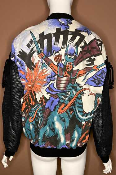 kansai yamamoto 90s vintage ベルベット刺繍ブルゾン DESIGNERS) 1990'S KANSAI MAN by KANSAI YAMAMOTO SOUVENIR