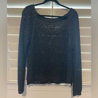 Grey Sparkly Rag And Bone Heavy Sweater - image 1