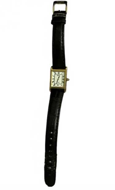 KuSEIKO　SOLAR　ソーラー腕時計　レディース　V115-0BD0 Women's Seiko Solar V115-0BD0 Tank 18mm Gold Tone Quartz