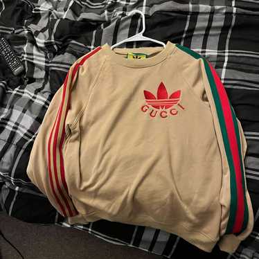 【国内発送★adidas x GUCCI】ウール スウェットシャツ ADIDAS X GUCCI | Blue Men's T-shirt | YOOX
