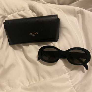 ★Celine★ W Triomphe 01 Sunglasses in Acetate Black Triomphe 01 sunglasses in Acetate - BLACK | CELINE