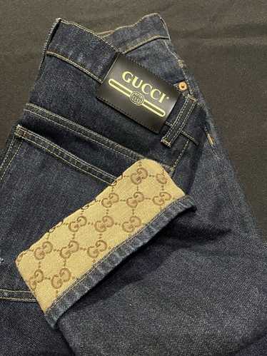 GUCCI ホワイトジーンズ バックジッパーポケット　サイズ48スキニー 3624j200003-2.jpg