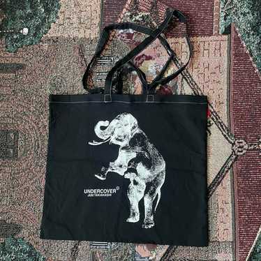 UNDERCOVER FUCK柄 トートバッグ モノグラム レザー　アナーキー UNDERCOVER FUCK柄 トートバッグ モノグラム レザー アナーキー