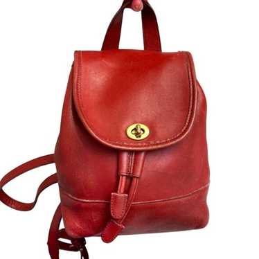 vintage coach old ✨9960 leather bag read VINTAGE COACH BROWN LEATHER 9960 DAY PACK BACKPACK PURSE