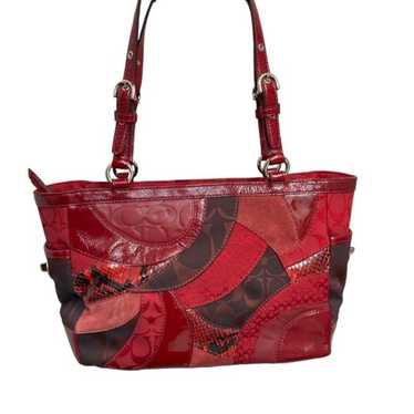 ✨極美品✨COACH パッチワーク トートバッグ archive y2k RED ✨極美品✨COACH パッチワーク トートバッグ archive y2k RED