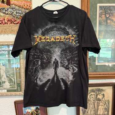 MEGADETH メガデス　2011 ツアープリントTシャツ　mbt180 Amazon | メガデス武道館 Tシャツ | Tシャツ・カットソー 通販