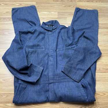【60〜70's Sears】\"Denim coverall\" 60's 70's True Vintage Sears Vat Dyed Denim Bib Overalls