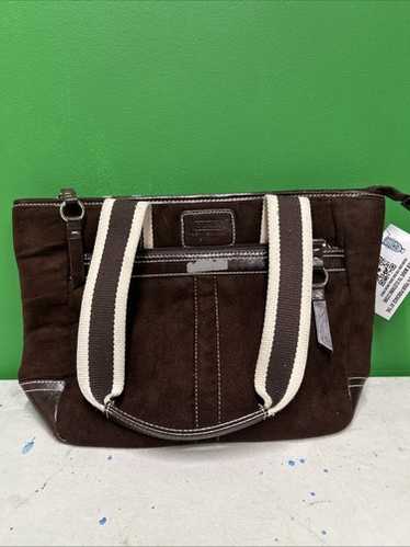 未使用保管品 vintage coach old スウェード suede Vintage coach brown suede - Gem