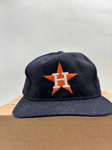 90s Houston Astros キャップ Vtg 90s Houston Astros Hat Gold Star Logo Fitted New Era