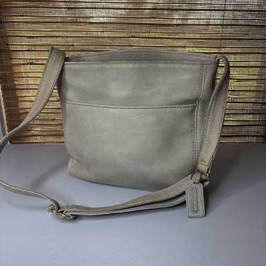 バッグ Old Coach ShoulderBag Nubuck Y2k Vintage OLD COACH Vintage Shoulder bag 341 Turnlock Logo charm