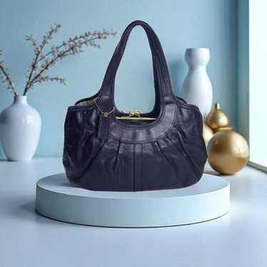 バッグ Coach Ergo Pleated Frame Satchel Bag Coach ergo pleated leather - Gem