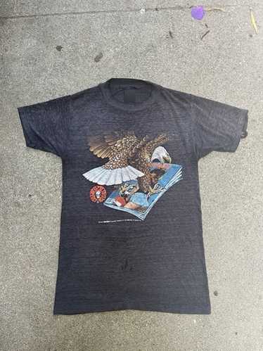 レア 80s 3D EMBLEM Easyriders ビンテージ Tシャツ XL USA製 LAWLESS REBEL vintage 古着 / harley davidson skull 