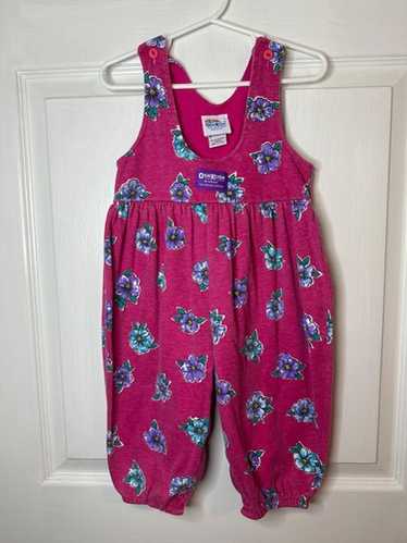 vintage oshkosh 花柄　ブーケ　オーバーオール　usa OshKosh Baby B'Gosh Overalls Vintage 80s Floral Overall Made