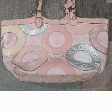 バッグ Coach Signature Patchwork Hand Bag Pink Coach Patchwork Pink Bags & Handbags for Women for sale | eBay