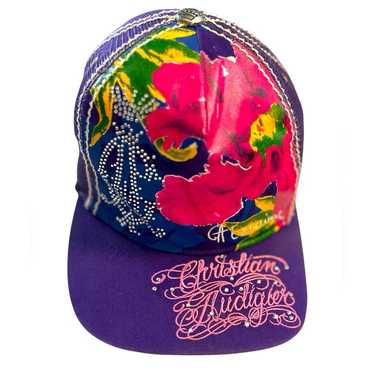 00's Christian Audigier キャップ Ed Hardy ED HARDY By Christian Audigier Vintage Trucker Hat Snapback