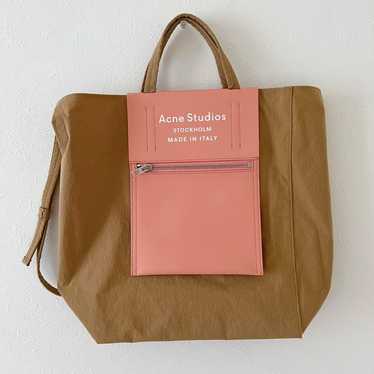☆【Acne Studios】☆Baker Out Medium Tote Bag Brown Pin.k☆ Acne Studios Baker Out Medium Tote Bag | italist