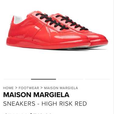 Maison Margiela メゾンマルジェラ スウェード レッド 38 MM6 Maison Margiela / エムエムシックスメゾンマルジェラ